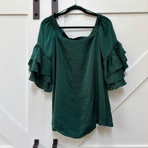 Elegant Green Women's Blouse